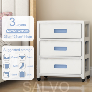 SALVO Cabinet Drawer Durabox Plastic Cabinet For Clothes Durabox Cabinet Drawer Clothes Storage Cabinet Large Size Cabinet For Clothes Organizer Bedside Table Storage With Wheels Drawer With Lock Clothes