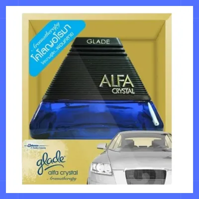Glade Alfa Crystal เกลด อัลฟ่า คริสตัล น้ําหอมปรับอากาศในรถยนต์ 90 ml. รหัสสินค้าli2046pf