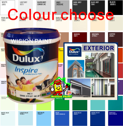 Highly Durable Exterior Paints Reference: 18L 18 Liter Dulux Paint Inspire Durable Exterior Paint Cat