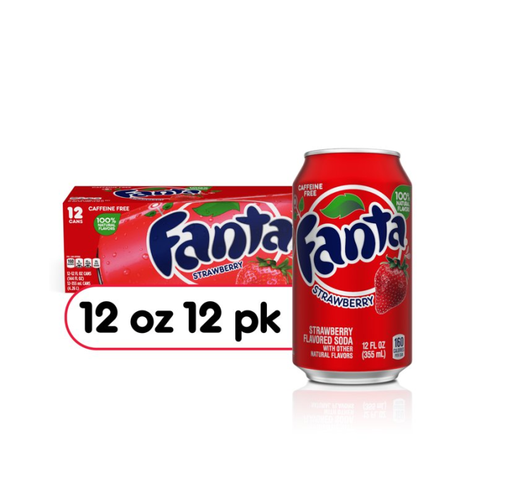 Fanta Strawberry Soda Fruit Flavored Soft Drink 12 Fl Oz 12 Pack Lazada Ph 9804