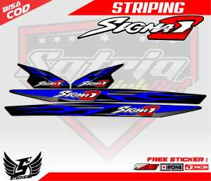 STRIPING VARIASI MOTOR YAMAHA SIGMA E DESAIN API / STICKER LIST MOTOR YAMAHA SIGMA E