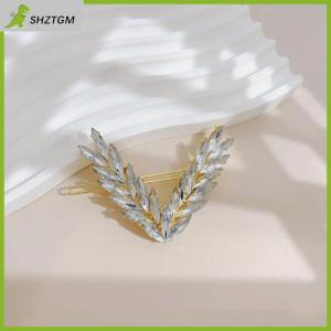 【SHZTGM】 กิ๊บติดผมคริสตัลแวววาวสุดหรูสำหรับผู้หญิงทรงวีสไตล์เกาหลีกิ๊บติดผมประดับผมเด็กผู้หญิงเครื่องประดับแฟชั่นของขวัญ