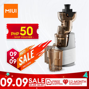 MIUI  Slow Juicer 7-Stage Screw Fruit Extractor 60rpm Electric Fruit Juicers 250W Stainless Steel Blender Mixer