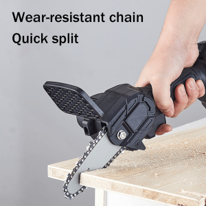 COD Taffware Mesin Gergaji potong kayu rantai Cordless mini Chainsaw 21V 4 Inch 800W D2605