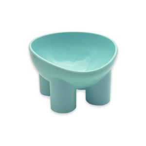 Macaron Color Elephant Leg Cat Bowl Anti Overturning Food Water Neck Protection Pet Feeding