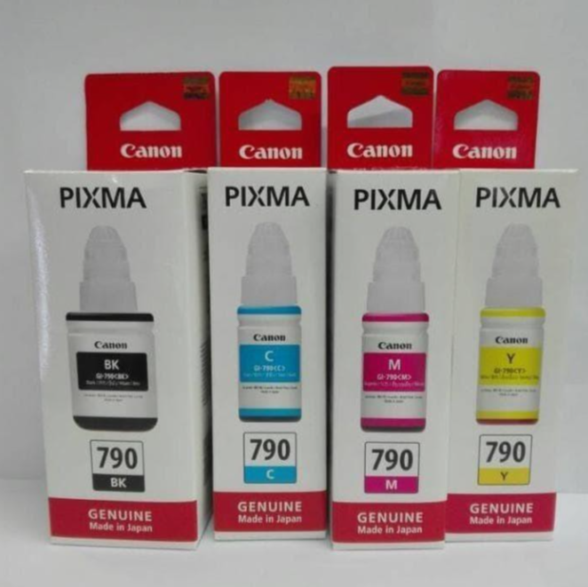 Canon Pixma GI-790 Original Genuine Refill Ink (B,C,M,Y) | Lazada