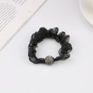 Ikat Rambut Fesyen Organza Hair Band Rhinestone High Elastic Headdress Durable Hair Accessories