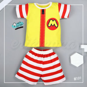 ❤️ Setelan Anak Baju Bayi Baju Anak Cowo Cewe 1y 2y 3y Mcd McDonald Lucu Murah ❤️