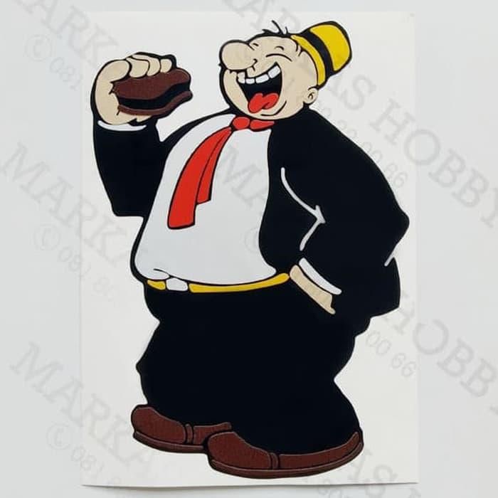 Stiker / Sticker Popeye J.Wellington Wimpy Eat Standing | Lazada Indonesia