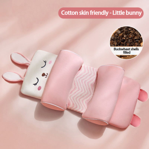 Baby Shaped Pillow Newborn Anti-deviation Head Correction Buckwheat Shell Pillow Baby Cartoon Pillow