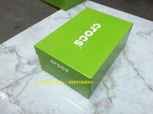 [combo 5 hộp] Hộp đóng giày dép Crocs Xanh xịn số lượng lớn pb79