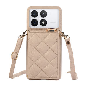 Crossbody Cards Solt Wallet Leather Ring Holder Case For Xiaomi Redmi Note 13 Pro Plus 12 13C 13T POCO X6 NEO Triple Fold Cover