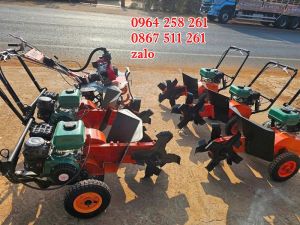 Máy xẻ rãnh đào bồn ép xanh cà phê chạy xăng giá rẻ toàn quốc