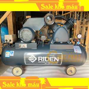 Máy nén khí dây curoa bình 90Lmotor đồng có dầuCS4KW1 Piston 90mm-1 piston 65mmtốc độ 2850V/phútHiệu RIDEN RD V0.6/12.5-90L