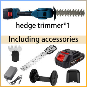 Hedge Trimmer 24V Cordless Electric Grass Hedge Trimmer Rechargeable Garden Shear Pruning Shears Garden Tools Electric Shrub Trimmer Cordless Hedge Trimmer 2 in 1