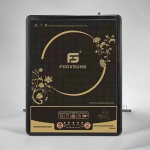 Induction Cooker Touch Screen Electric Induction Cooker 2200w Waterproof Black Crystal Electromagnetic