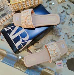 SANDAL WANITA ZARA SELOP DC TWEET PREMIUM  MEWAH ELEGANT KOREAN STYLE KEKINIAN