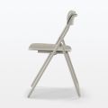 มูจิ เก้าอี้พับโครงเหล็กที่นั่งและพนักพิงไม้ - MUJI Steel Pipe Folding Chair Wooden Seat (W45 x D50 x H79cm). 