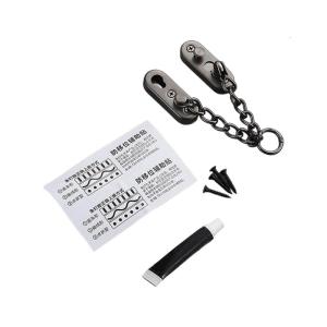 โซ่คล้องประตูเหล็กความแข็งแกร่งอุตสาหกรรมพร้อมชุดล็อคป้องกันการแงะปิดอย่างเงียบสำหรับใช้ในที่พักอาศัย