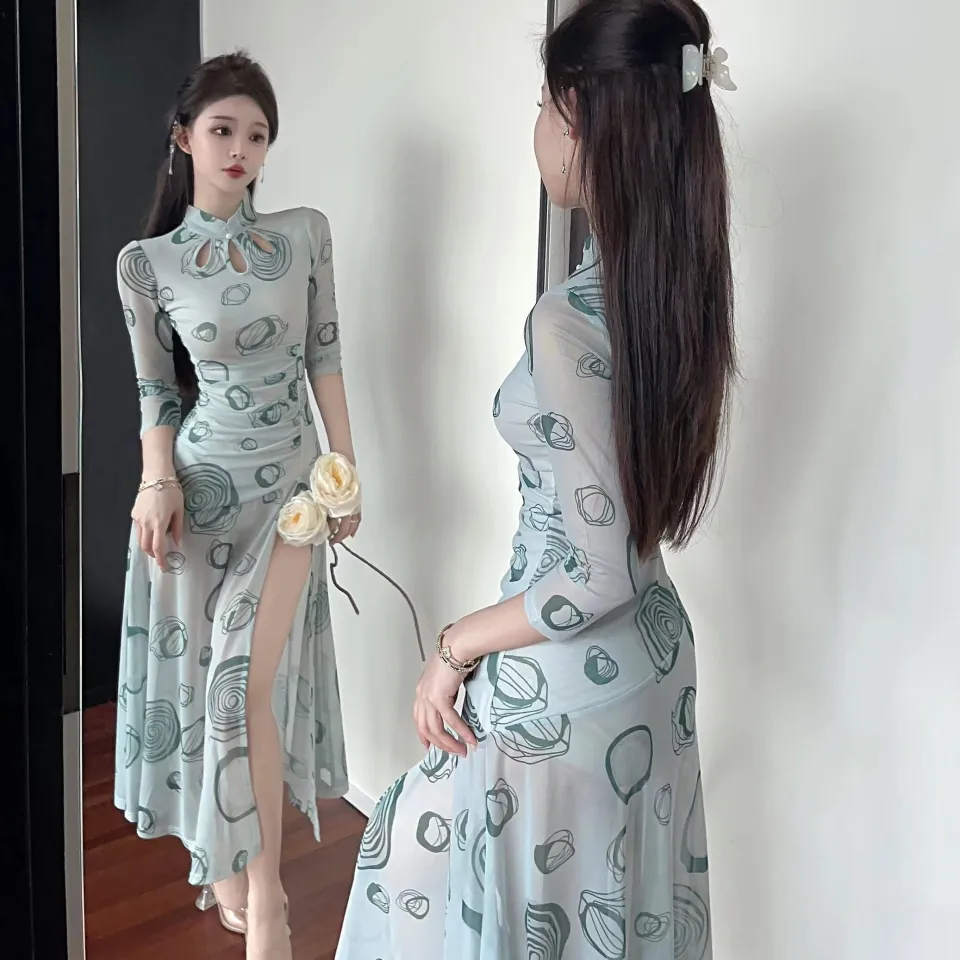 Váy sườn xám phong cách Trung Quốc ngọt ngào phiên bản cải tiến Cô gái trẻ  mùa hè ngắn tay retro mới đầm đỏ - Sản phẩm HOT 🆘 Kho Hàng Tàu |