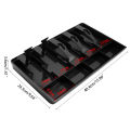 Cash Coin Tray Cash Register Drawer Insert Tray 5 bill 4 coin Cash Drawer 40.4*24.5*3.6cm. 