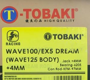TOBAKI CRANKSHAFT RACING JACK 5MM & 4MM ( WAVE100 / EX5 DREAM )