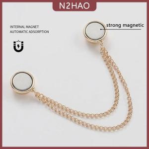 N2HAO Từ Có Thể Điều Chỉnh Quần Chân Clip Cho Quần Pin Có Thể Thu Vào Cố Định Quần Chân Lỏng Nút Cho Quần Jean Cardigan