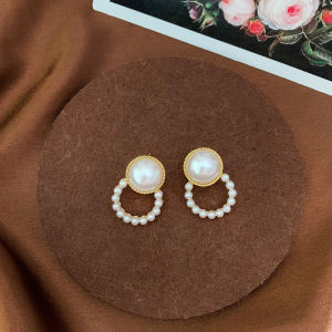 Pearl Stud Earrings for Women Vintage Elegant Sliver 925 Earrings Korean Earings for Women Drop Earrings