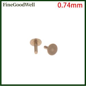 FineGoodWell 2Pcs Copper Watch Dial Feet 0.64 0.69 0.74 0.79 0.94mm Stem Watch Movement Repair Watch Replacement Spare Parts Accessories