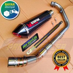 Knalpot Racing Scorpion Carbon untuk CBR150R, GSX-R 150, GSX S 150, CB Vxion & Satria Fu R15V3