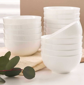 Tô chén bát ăn cơm làm từ sứ trắng - đơn giản tinh tế sang trọng