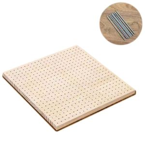 SPDD Square Crochet Blocking Boards DIY Wooden Knitting Blocking Mat Handicraft Air Drying Weave Accessory Pottery Clay Base Plug Board Knitting Hats