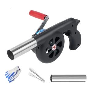 Ergonomic Hand Cranked Blower Fan Strong Wind Output Suitable For Stove Ignitions And Outdoor Adventures Activity