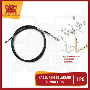 Kabel Rem Belakang Lets (TOKAIDO) Cable Kabel Seling Tali Kawat Rim Belakang Suzuki Lets