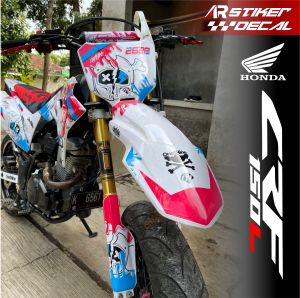 Stiker Dekal CRF 150 L Full Body Stiker Motor Variasi Supermoto CRF 150 L Custom Nama