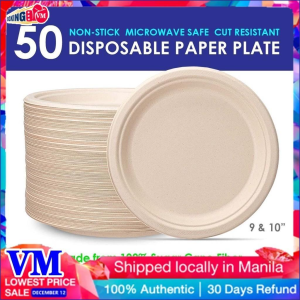 (50 pcs) 7 9 10 inches Sugarcane Bagasse