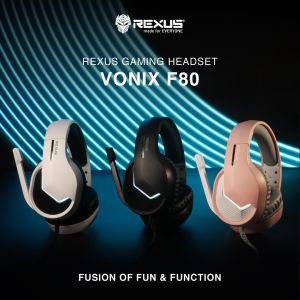 Headphone Rexus Vonix F80 RGB - F-80 F 80 Multi-platfrom Gaming Headset