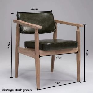 FFBH Solid Wood Dining Chair European Living Room Dining Chair Retro Simple Back Coffee Chairs Sturdy Durable Portable Furniture M1Y4T