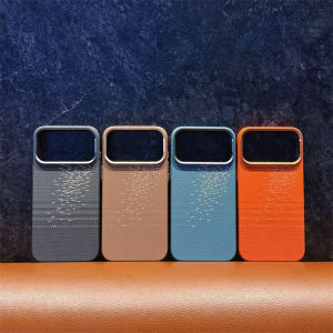2026 New Magnetic Charging Hard PC Case for iPhone 17 Pro Max Carbon Fiber Texture Matte Cover High Camera Lens Protection Shell