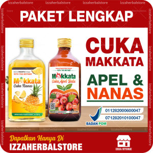 Paket Lengkap CUKA APEL DAN CUKA NANAS MAKKATA Obat Diabetes Penurun Gula Darah Alami Original Bpom
