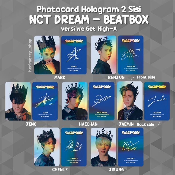 Photocard Hologram NCT DREAM BEATBOX 2 Sisi Unofficial - Photo