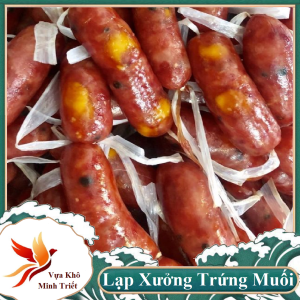 1 kg Lạp Xưởng Trứng Muối Siêu Tươi Ngon- Ăn là ghiền- HƯƠNG VỊ GIA TRUYỀN- VỰA KHÔ MINH TRIẾT