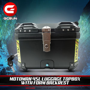 MOTOMAN 45 LITERS LUGGAGE TOP BOX WITH BACKREST 818-1 (2PCS MAXIMUM PER CHECK OUT)-GCSUN MOTORCYCLE
