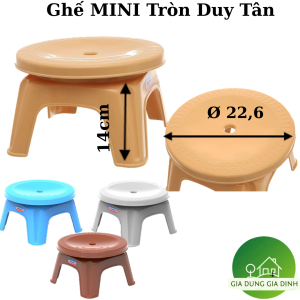 Ghế mini tròn nhựa Duy Tân Ghế Lùn Giặt Đồ Ghế Nhựa kiểu tròn