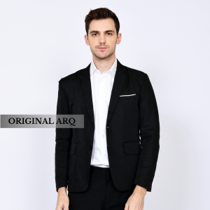 Jas blazer pria slimfit formal hitam kancing 2 Jas pria slimfit casual formal premium terbaru 2025