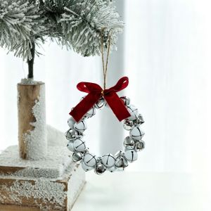 MIRELAE Vòng hoa chuông Vòng chuông Giáng sinh Đạo cụ ảnh Nhiều màu sắc Đồ trang trí treo cây thông Noel Sáng tạo Phụ Kiện Tự Làm Trang trí vòng hoa ngày lễ Trang trí nhà cửa