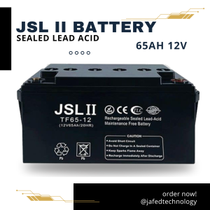 JSL II 65AH / 100AH 12V Sealed Lead Acid Battery for UPS / Solar / Toy Car (VRLA) Maintenance Free Rechargeable Batteries