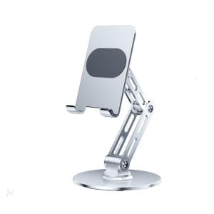 Aluminum Mixture Panel Stand Pliable Plan 17cm Height Adjustment Horizontal Turn For Phones And 12.9"