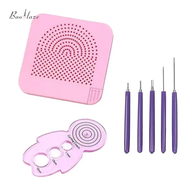 Baoblaze Paper Quilling Tools Slotted Kit Ergonomic Quilling Needle Pen for Beginner Bookbinding