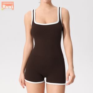 KAI si ke Yoga liền mạch Jumpsuit cho phụ nữ với Built-in áo ngực cho tập thể dục và khiêu vũ